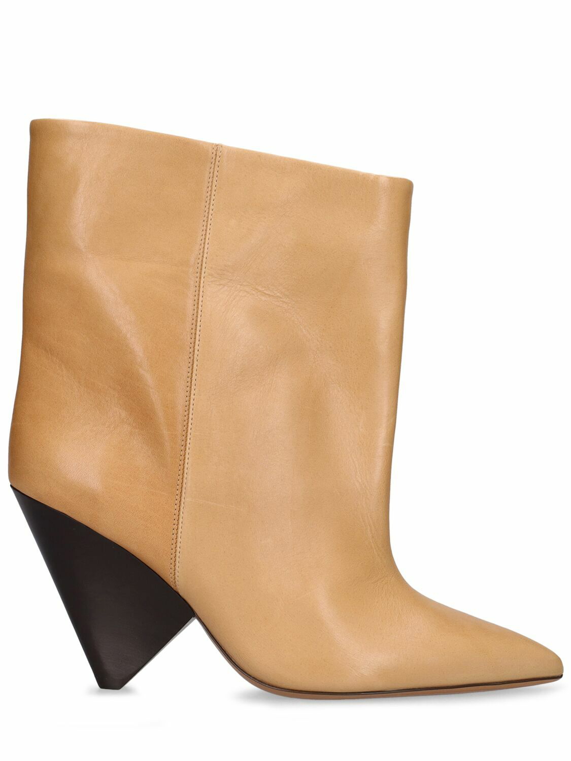 90mm Miyako Leather Ankle Boots