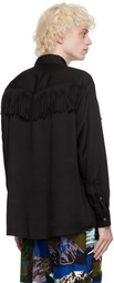 NOMA t.d. Black Fringe Shirt