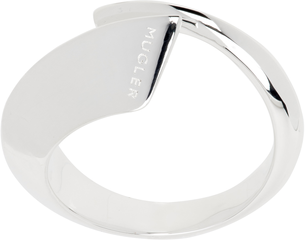 Mugler Engraved-Logo Ring