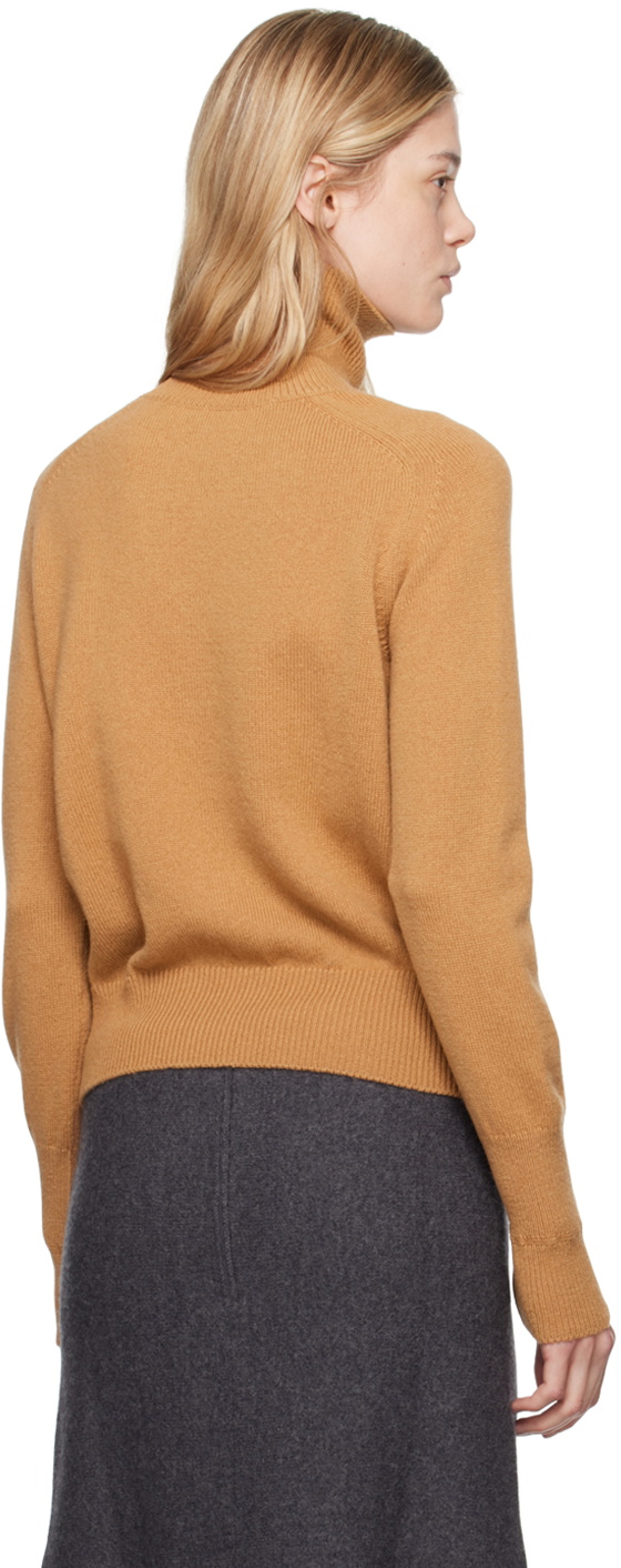Victoria Beckham Brown Polo Turtleneck
