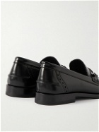 Fendi - Logo-Embellished Leather Loafers - Black