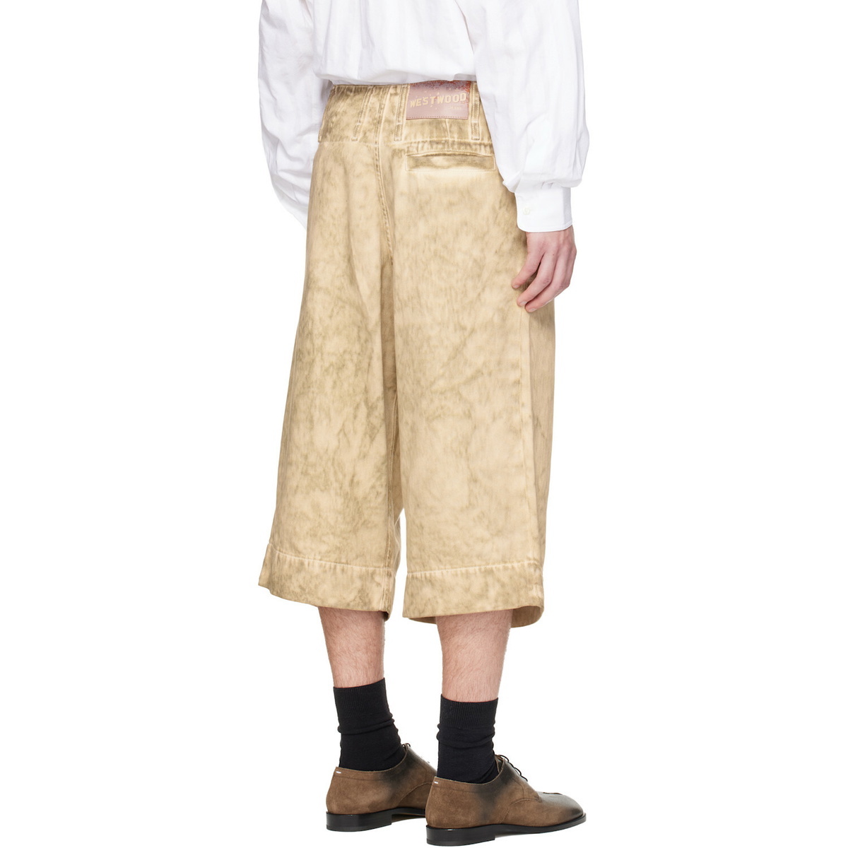 Vivienne Westwood Beige Inferno Denim Shorts