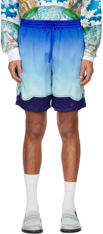 Photo: Casablanca Blue Place Vendome Shorts