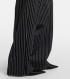 Tom Ford Striped wool and cotton straight pants