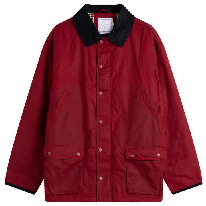 Photo: House Of Sunny Women's Wax Rain Jacket in Wine