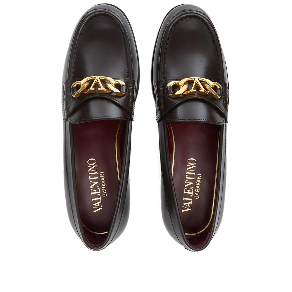Valentino Men's Chainlord Loafer in Bitter Chocolate Valentino