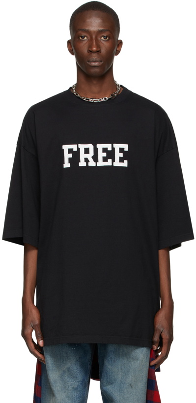 Photo: Balenciaga Black 'Free' Wide T-Shirt