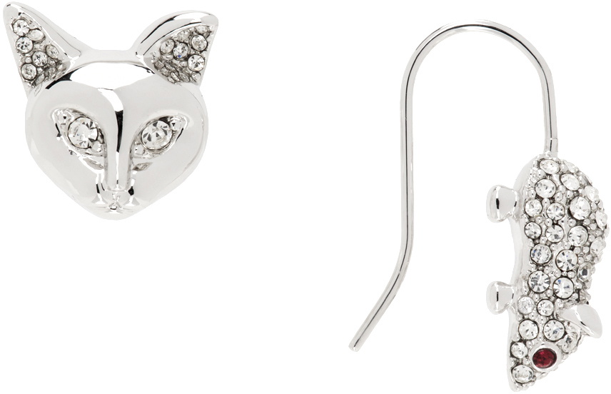 Silver Cat & Mouse studs Silver Cat & Mouse studs