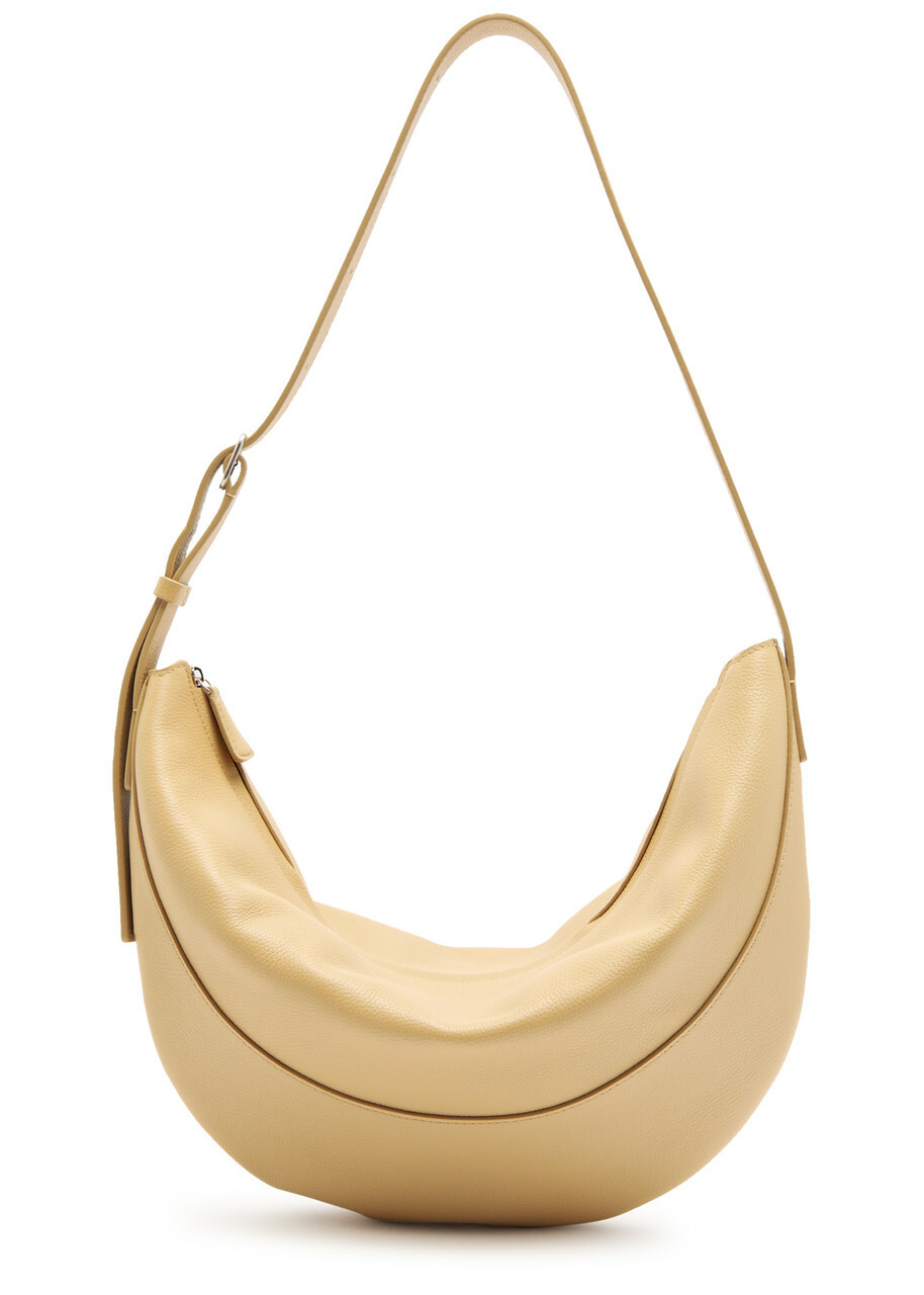 The Row Jouve Grained Leather Shoulder bag - Cream - One Size