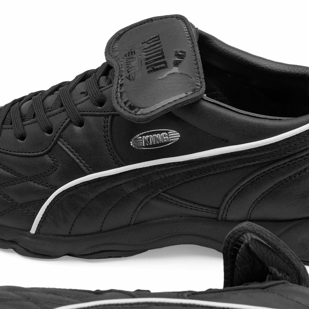 Puma King Indoor Premium Sneaker in Black/White