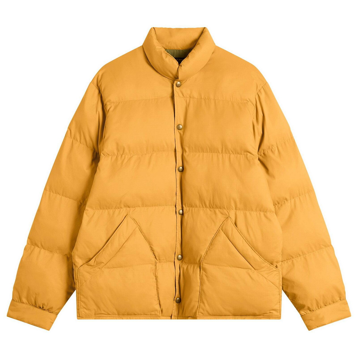 RRL Men's Down Ridge Jacket in Vintage Yellow RRL