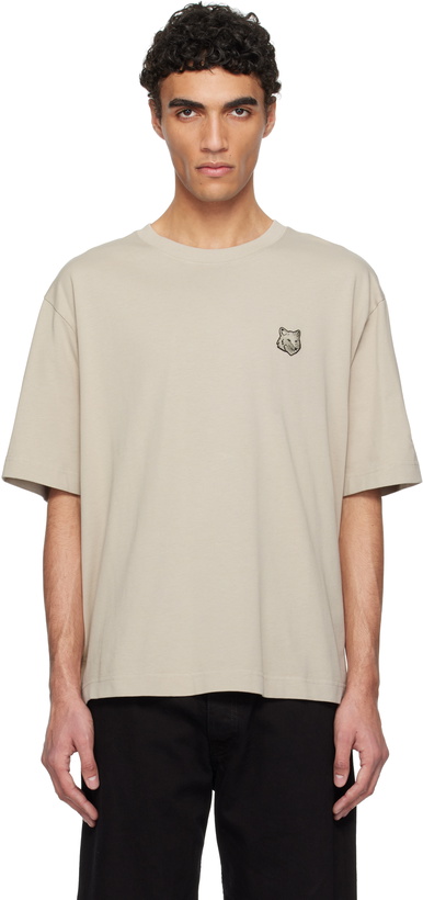Photo: Maison Kitsuné Off-White Bold Fox Head Patch Oversize T-shirt