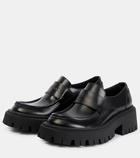 Balenciaga Tractor leather loafers