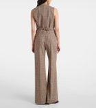 Chloé Prince of Wales check wide-leg pants