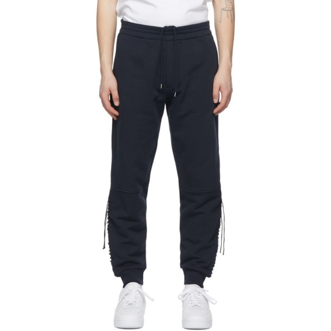 Photo: Helmut Lang Navy Laced Lounge Pants
