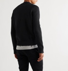 SAINT LAURENT - Distressed Cotton Sweater - Black