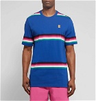 Nike Tennis - NikeCourt Striped Cotton-Jersey Tennis T-Shirt - Men - Blue