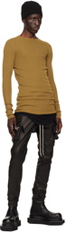 Rick Owens Black Porterville Mastodon Leather Trousers