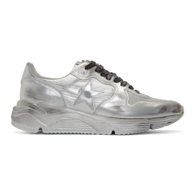 Photo: Golden Goose Silver Limited Edition Running Sneakers