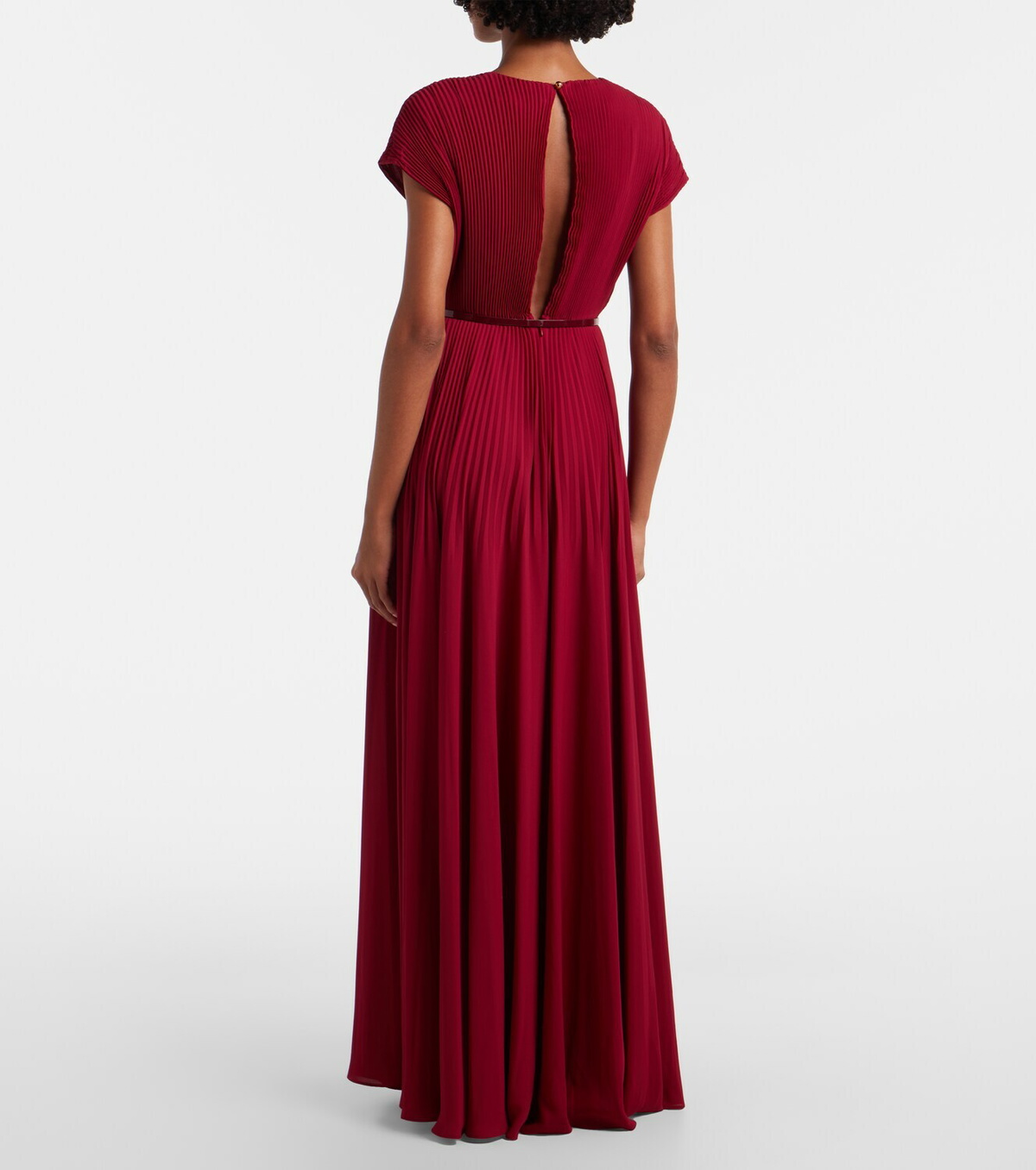 Max Mara Elegante plissé georgette gown