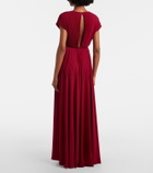 Max Mara Elegante plissé georgette gown