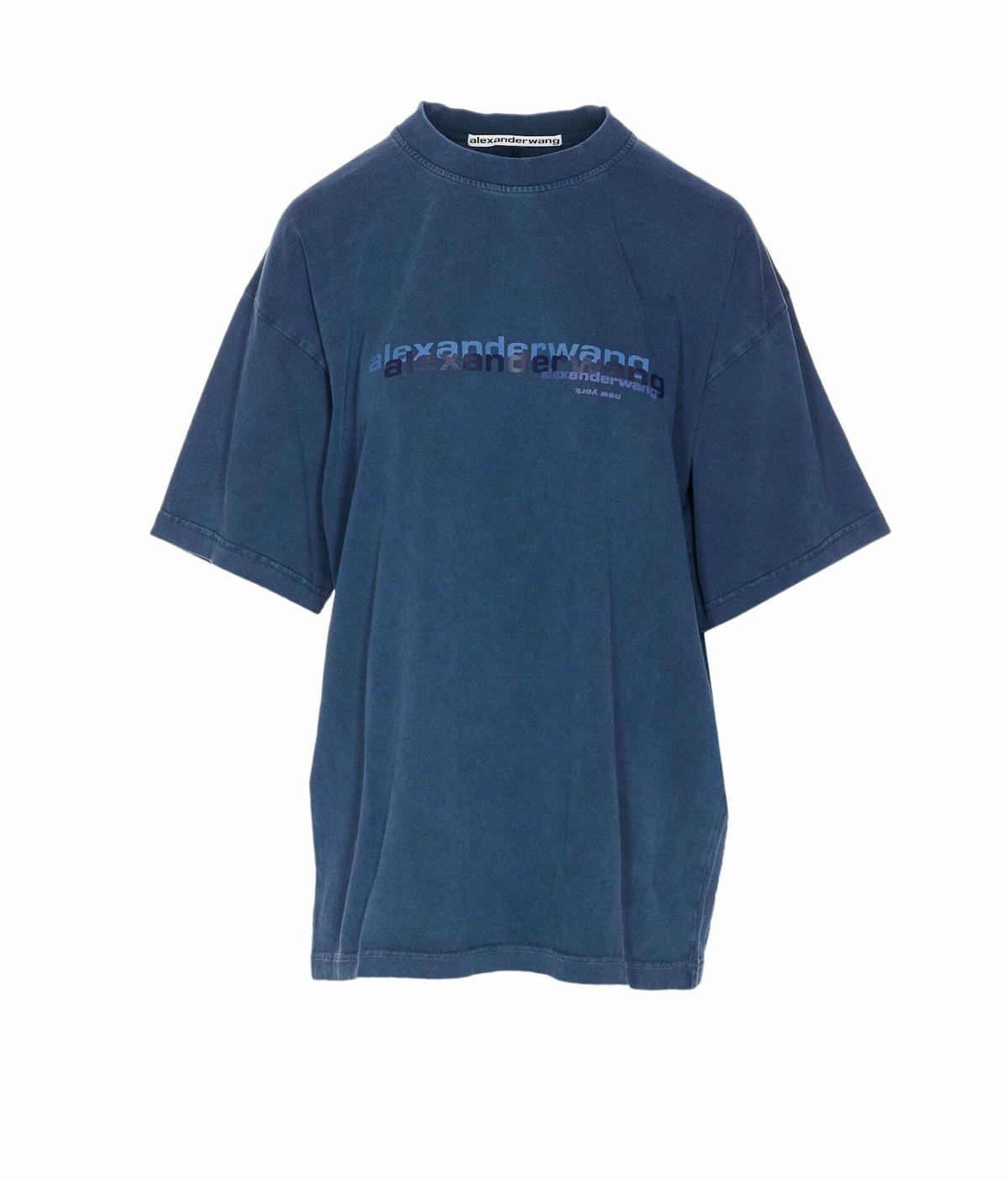 Alexander Wang White & Blue 88 Football T-Shirt Alexander Wang
