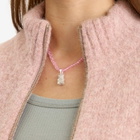 Crystal Haze Women's Pave Nostalgia Bear Necklace Charm in Silver 