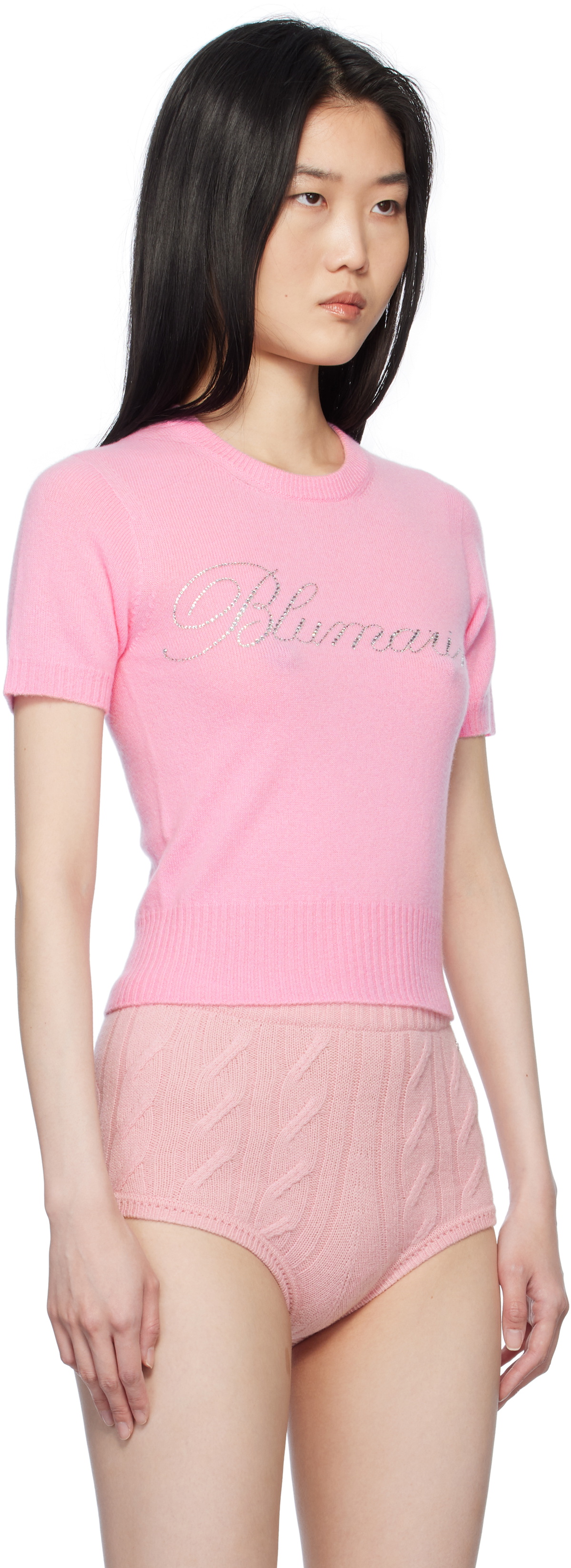 Blumarine Y2K Pink Cashmere Cardigan