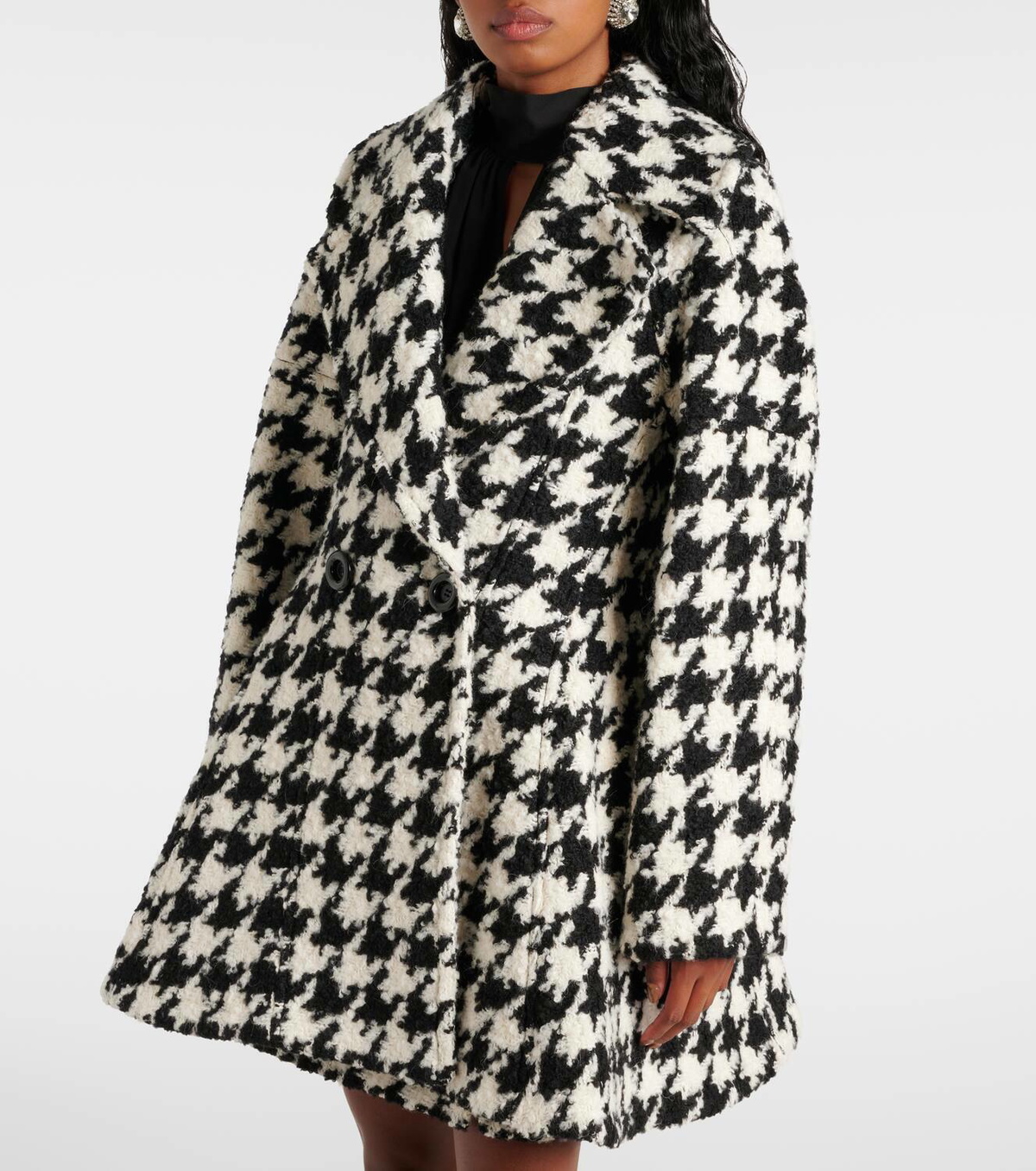 Nina Ricci Houndstooth double-breasted coat Nina Ricci