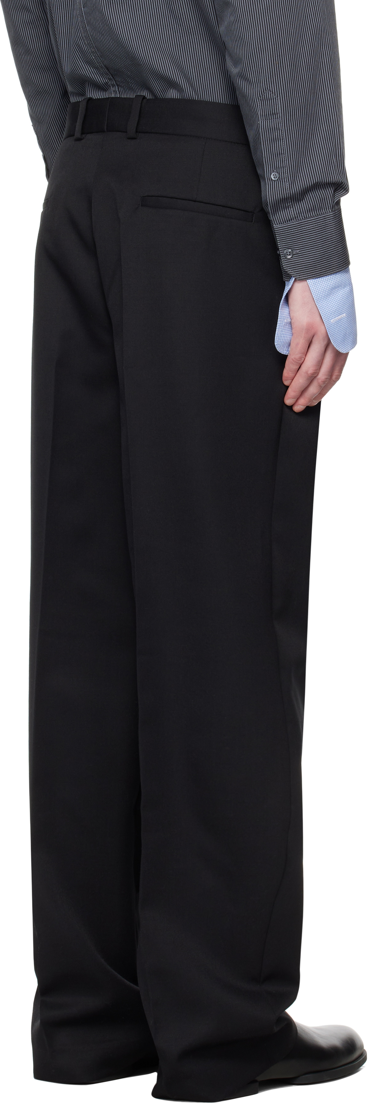 Han Kjobenhavn Black Boxy Suit Trousers Han Kjobenhavn