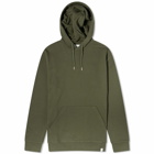 Norse Projects Men's Vagn Classic Popover Hoodie in Army Green