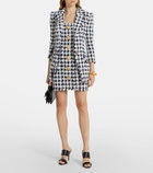 Balmain Houndstooth tweed blazer
