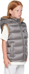 Moncler Enfant Kids Gray Zibiah Down Vest
