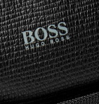 Hugo Boss - Meridian Cross-Grain Leather Trimmed Nylon Wash Bag - Black