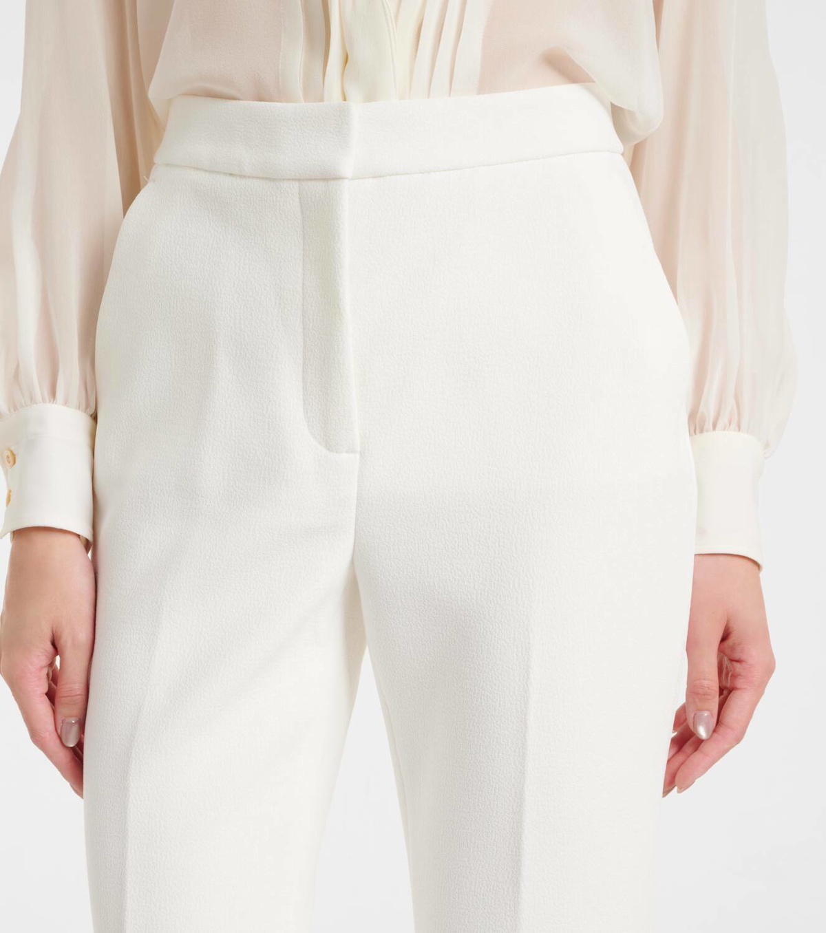 Rebecca Vallance Rory high-rise crêpe flared pants