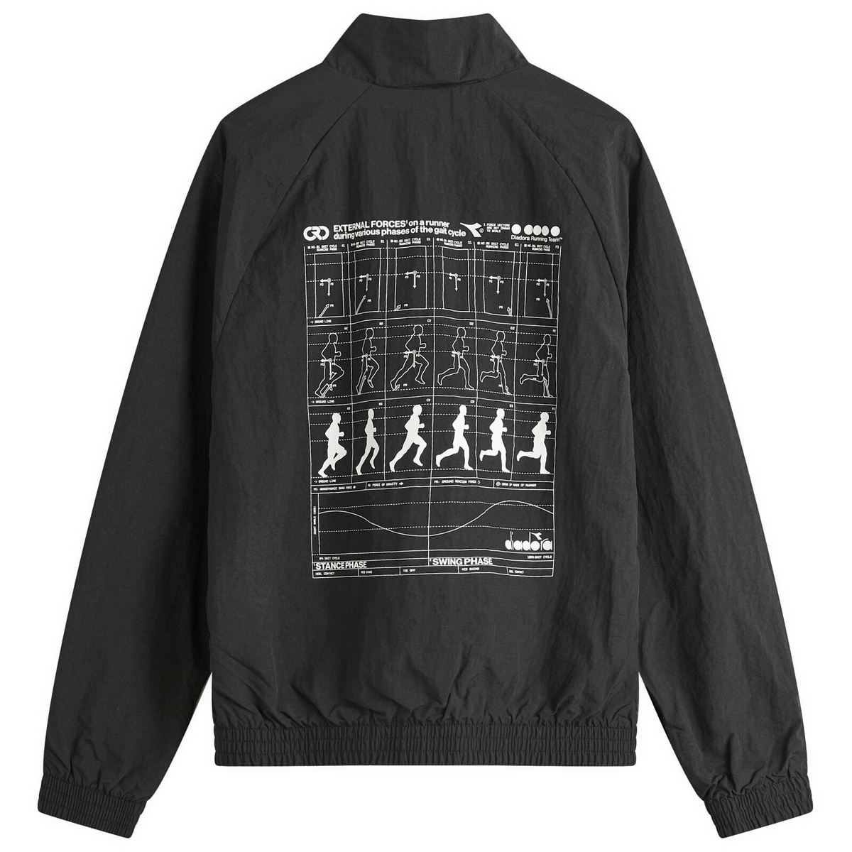 Diadora Track Jacket in Black