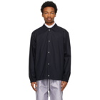 Jil Sander Navy Poplin Outdoor Jacket