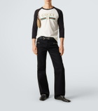 Gucci Logo cotton and silk jersey T-shirt