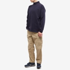 Garbstore Men's Mock Neck T-Shirt in Navy