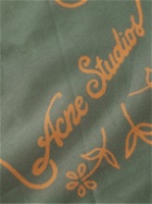 Acne Studios - Logo-Print Cotton-Voile Scarf