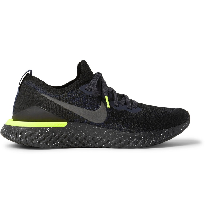 Photo: Nike Running - Epic React 2 Flyknit Running Sneakers - Black