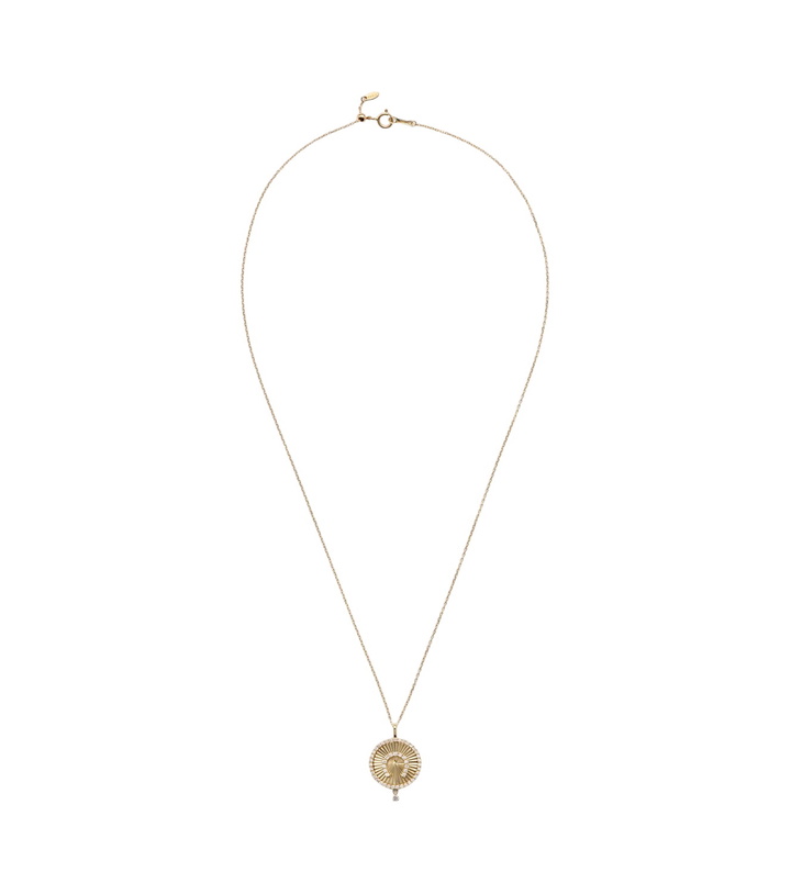 Photo: Persée Lucky Charm Horseshoe 18kt gold necklace with diamonds