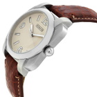 Coach Brown Leather Silver Quartz Beige Dial Mens Watch 14600444