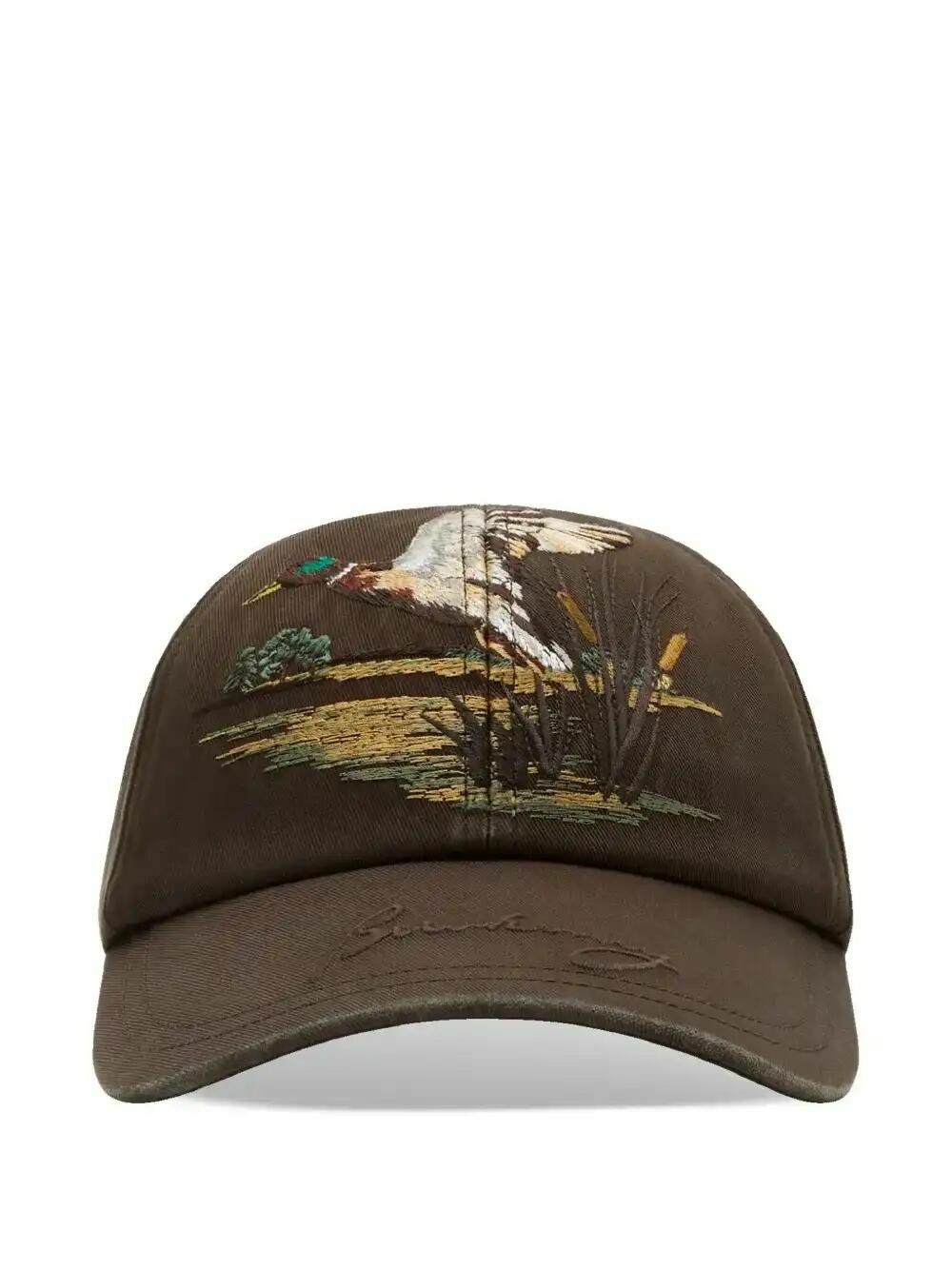 Burberry Khaki Check Cotton Baseball Cap Burberry
