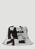 Graffiti Bucket Hat in White