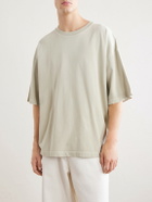 AGOLDE - Portman Oversized Cotton-Jersey T-Shirt - Neutrals
