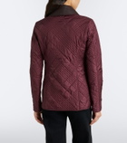 Burberry Fernleigh leather-trimmed quilted jacket