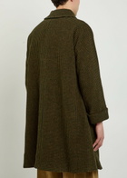 Bode Hedgerow Polka Dot-jacquard Wool Coat Multicoloured 1