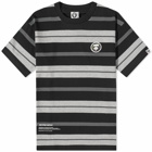 Men's AAPE Badge Stripe T-Shirt in Black