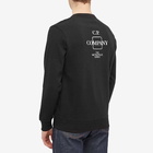 C.P. Company Men's Metropolis Small Patch Logo Crew Sweat in Black